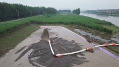 Άμμος και λάσπη για την εκφόρτωση άκρων ή τόπων εκφόρτωσης για την εργασία απορρόφησης με κόψιμο